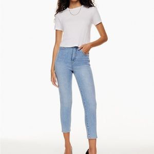 NWT Aritzia Denim Forum Lola High Rise Skinny 26L in Picture This Bleu / 26